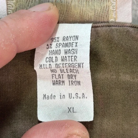 Nature Art Women's Top XL Green‎ Purple Tie Dye Boho Embroidered Tunic Blouse - Picture 3 of 7